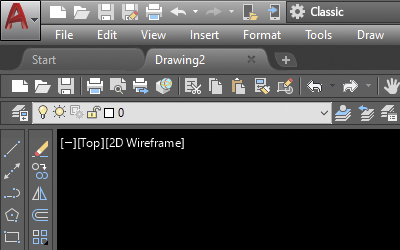 Възстановете класическото работно пространство в AutoCAD Възстановете класическото работно пространство в AutoCAD